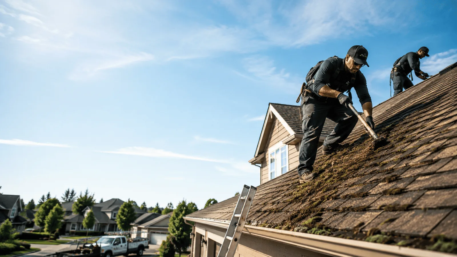 Roof Moss Removal in Winn, MI near me